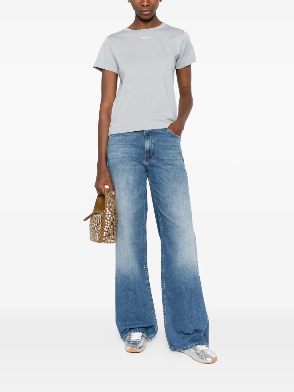 T-shirt con logo PINKO<BR/> 100373A34F E87 PINKO