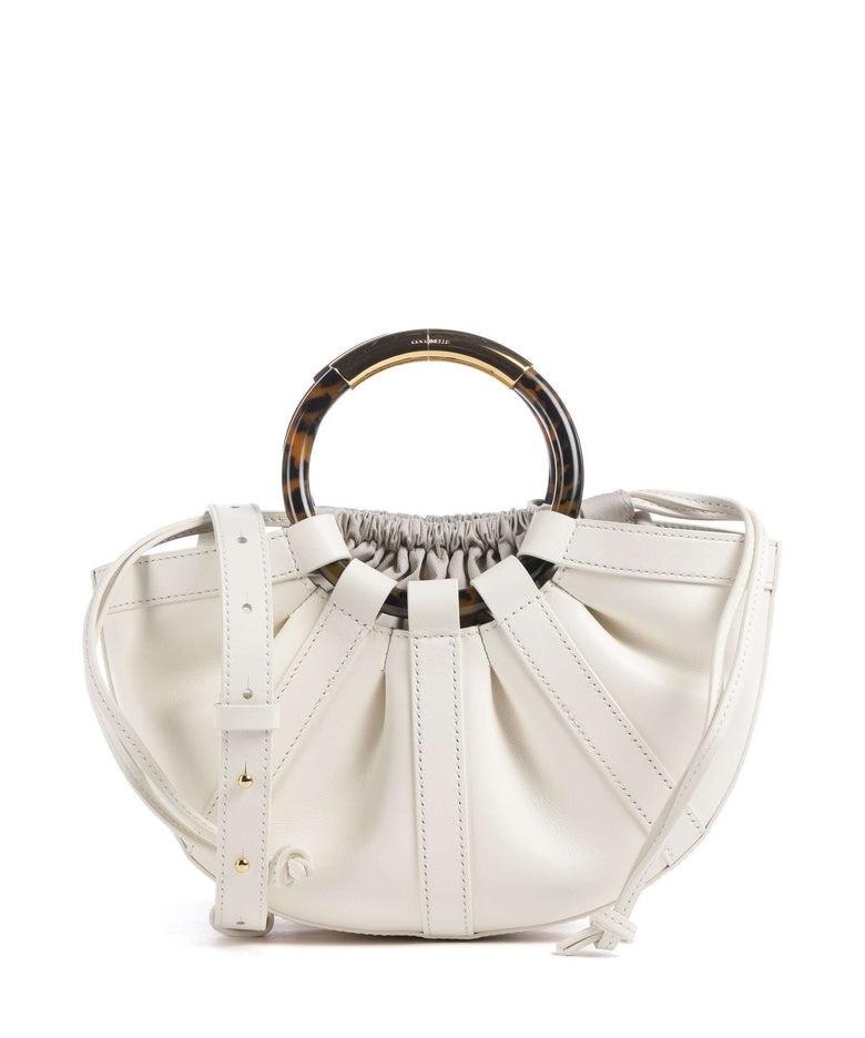 Shell Borsa a mano pelle a grana fine pearl<BR/><BR/> E1U5A180301 N17 COCCINELLE