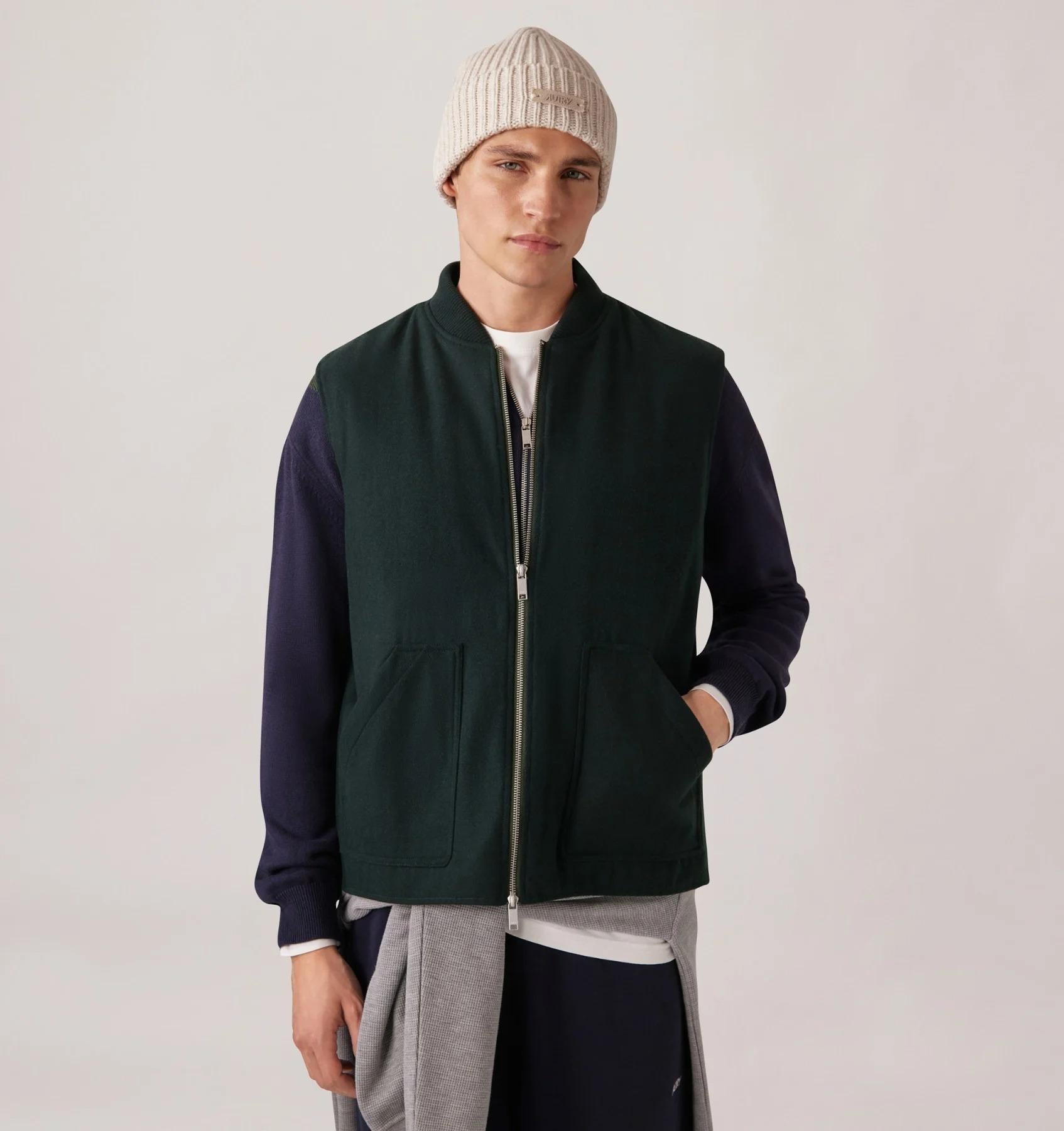 GILET IN PANNO UNISEX<BR/> VEPX O6LG AUTRY ACTION SHOES