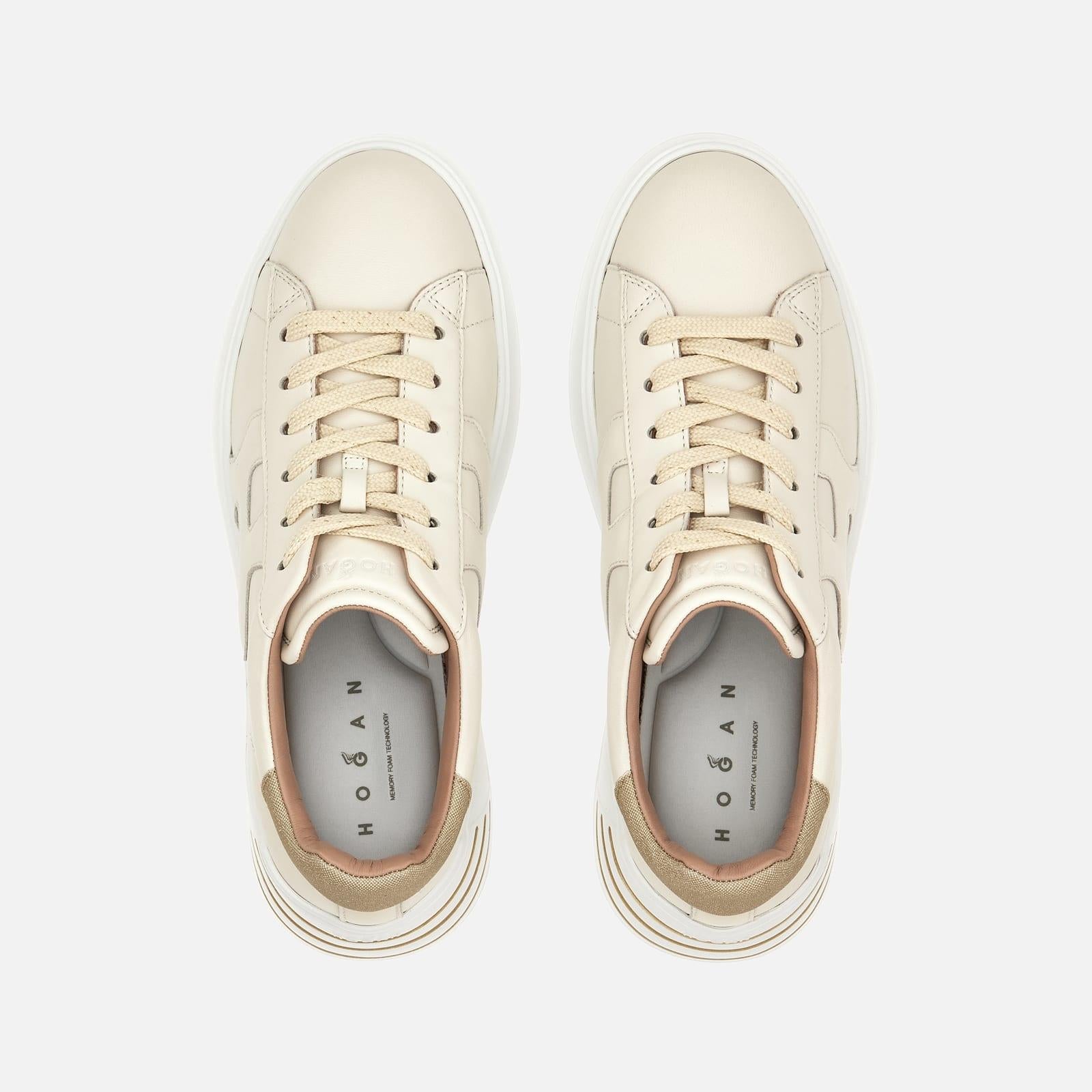 Sneakers Hogan Rebel<BR/>Avorio Oro HXW5640DN61RCB. 367T HOGAN