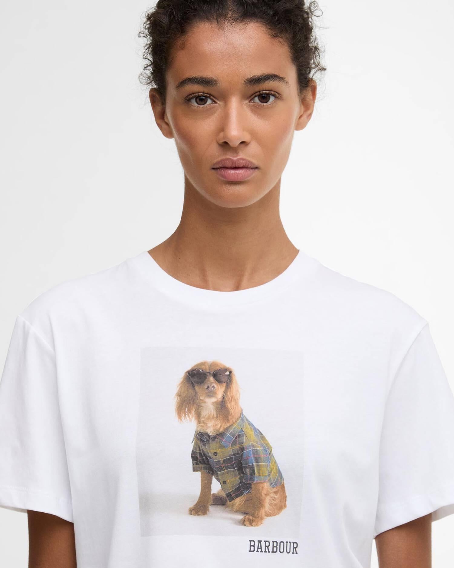 T-shirt Marine<BR/> LTS0716LTS WH11 BARBOUR