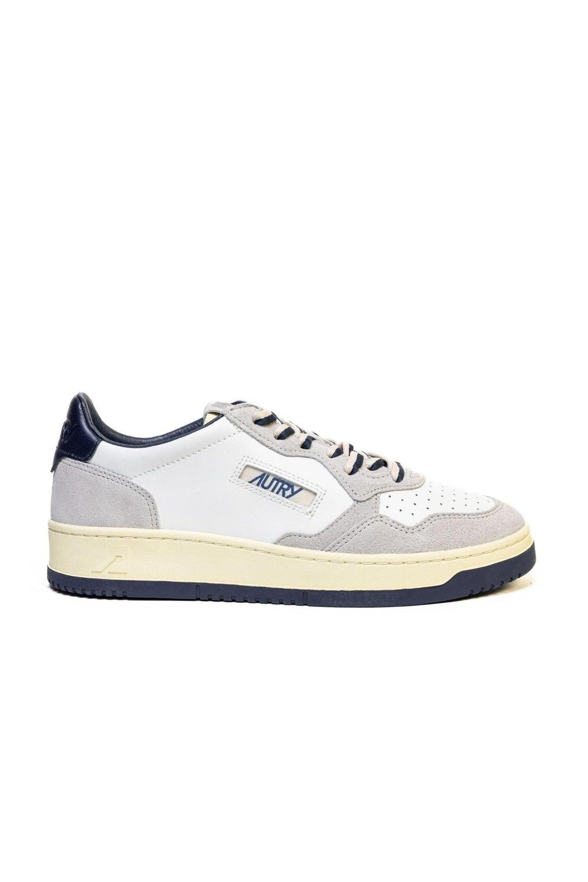 Sneakers Medalist grigie e blu in pelle scamosciata AULM BW04 AUTRY ACTION SHOES