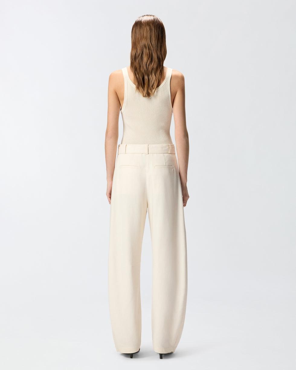 Pantaloni con cintura<BR/> 106492A2W6 C00 PINKO