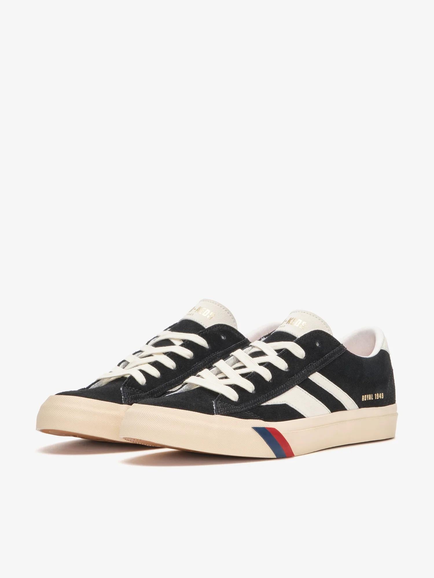 Royal Classic in pelle scamosciata nera e bianca<BR/><BR/> RC226SLM BL00001 PRO-KEDS