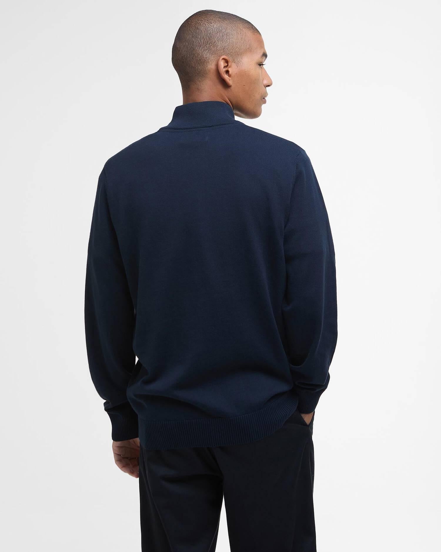 Maglione con zip corta in cotone compatto Lingwood<BR/> MKN1642MKN NY91 BARBOUR