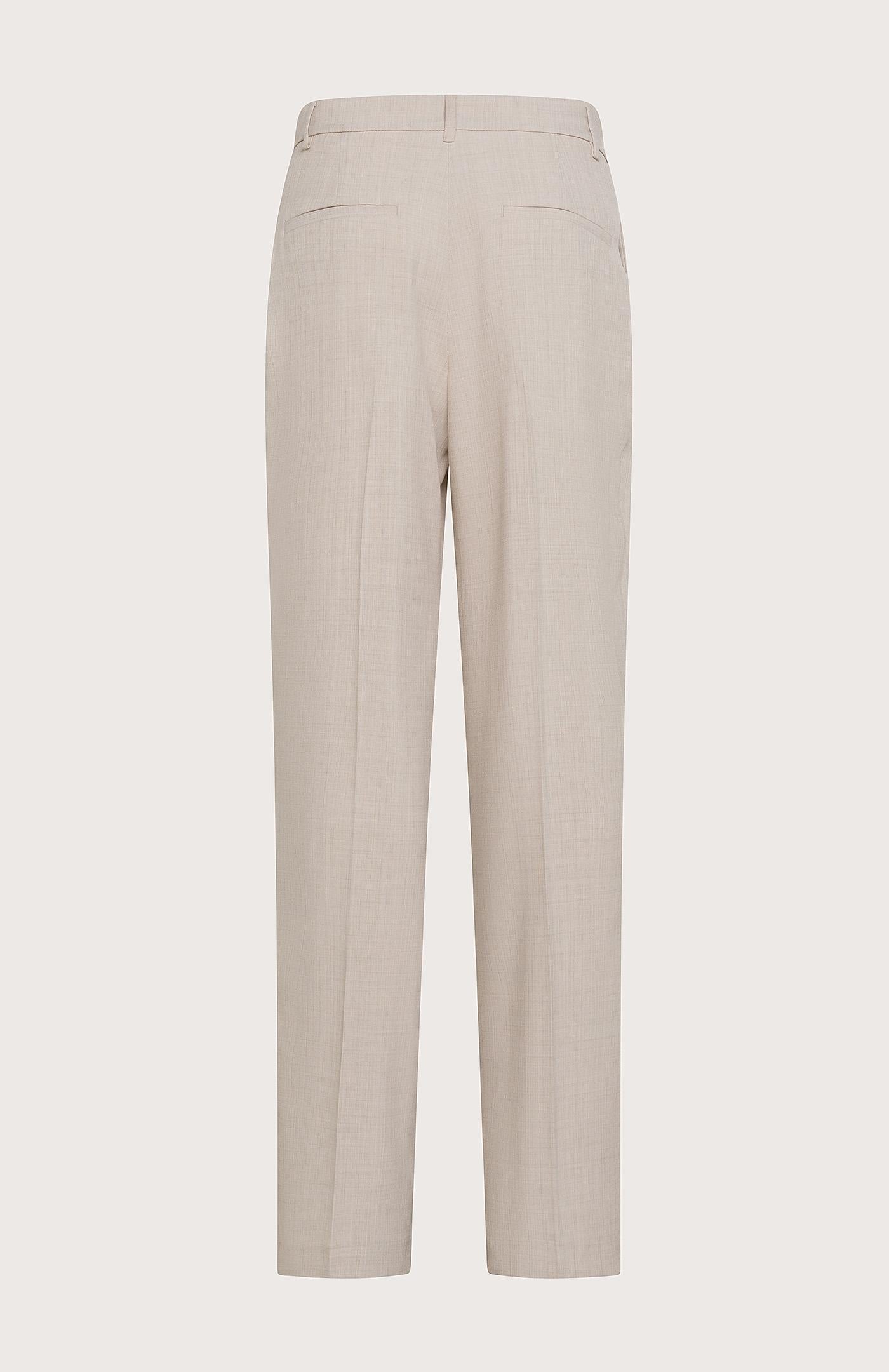 Pantalone donna in fresco melange stretch poly