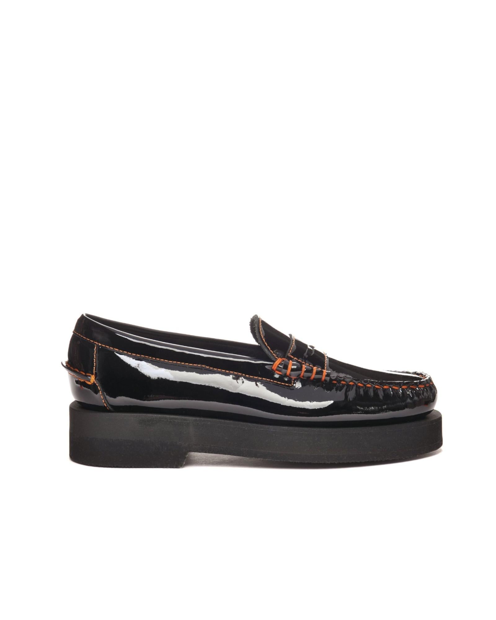 Kara shiny leather moccasin