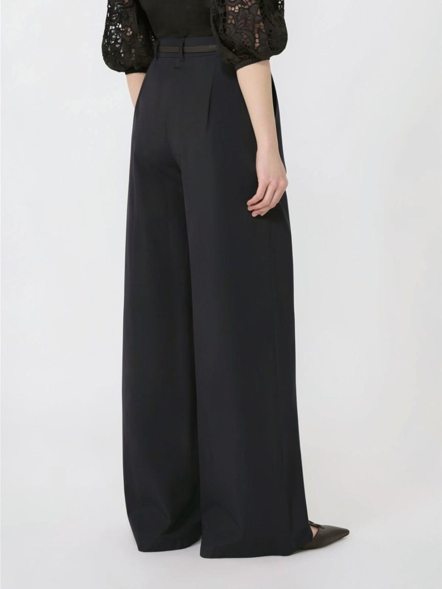 Pantalone in popeline di cotone MSTFAREA 004 MAX MARA STUDIO