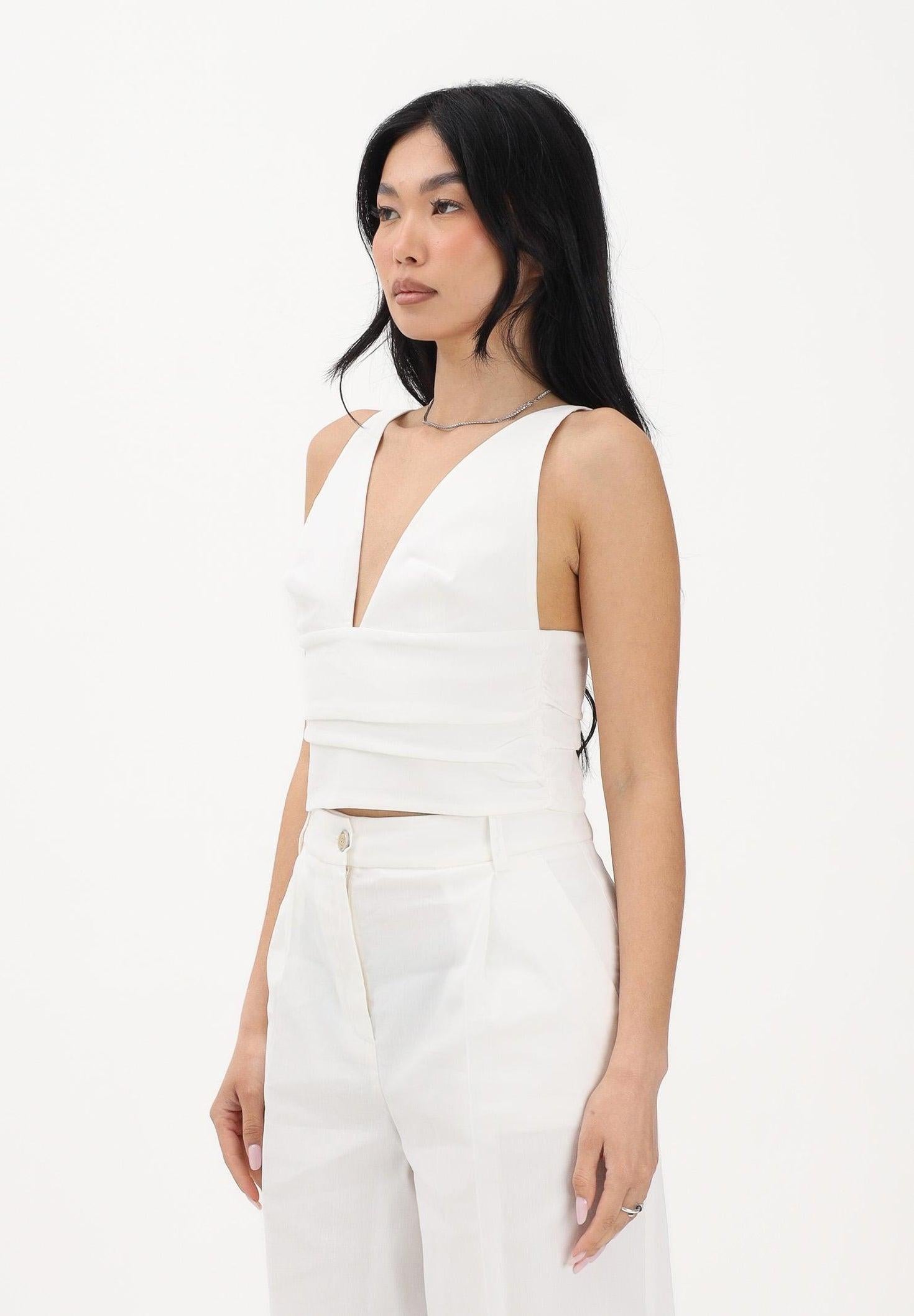 Top bianco da donna 106567A34I Z05 PINKO