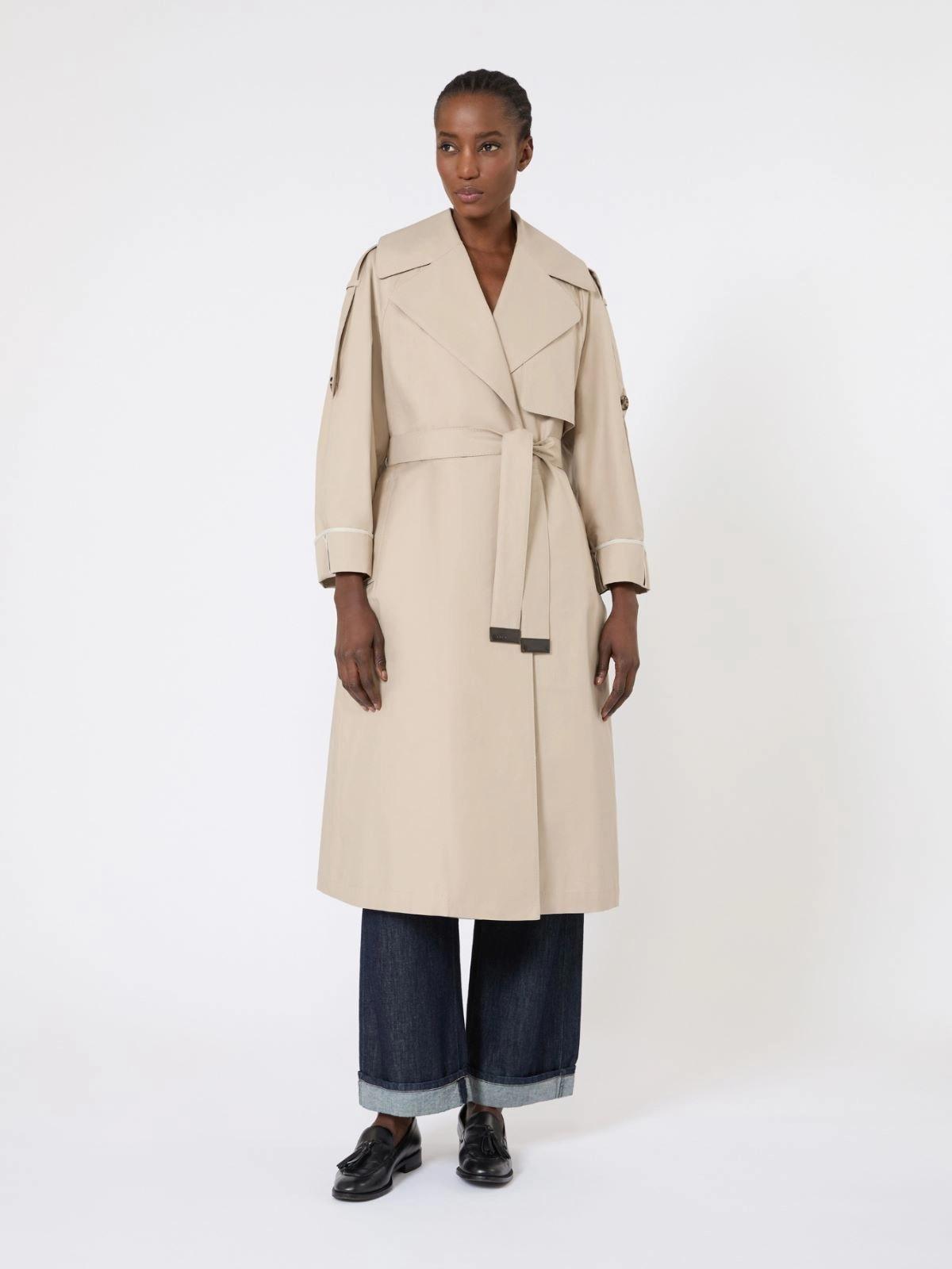 MTCUTRENCH<BR/>Trench over in twill antigoccia - Sabbia<BR/> MTCUTRENCH 013 MAX MARA THE CUBE