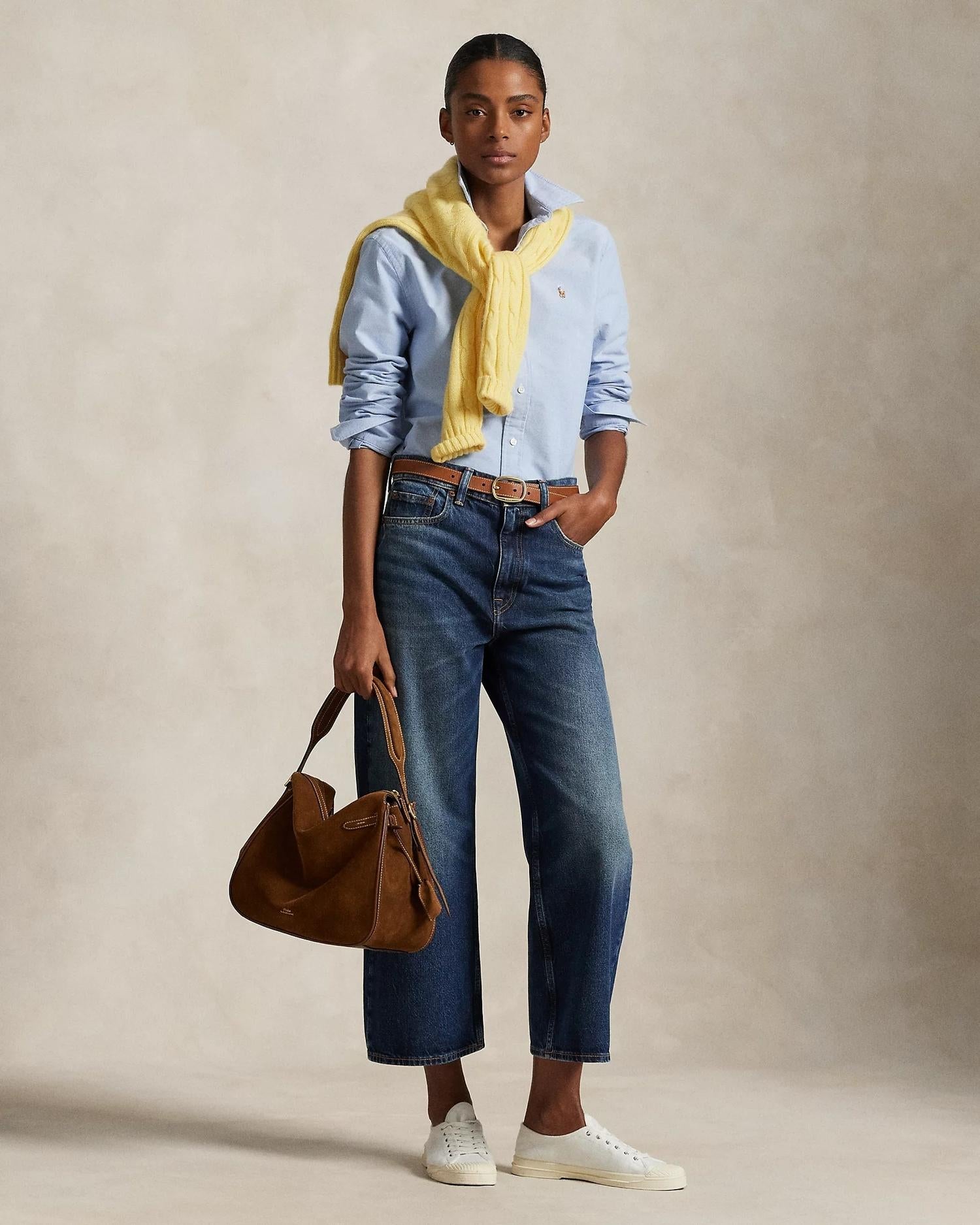 Camicia donna Oxford in cotone 211891377 001 RALPH LAUREN