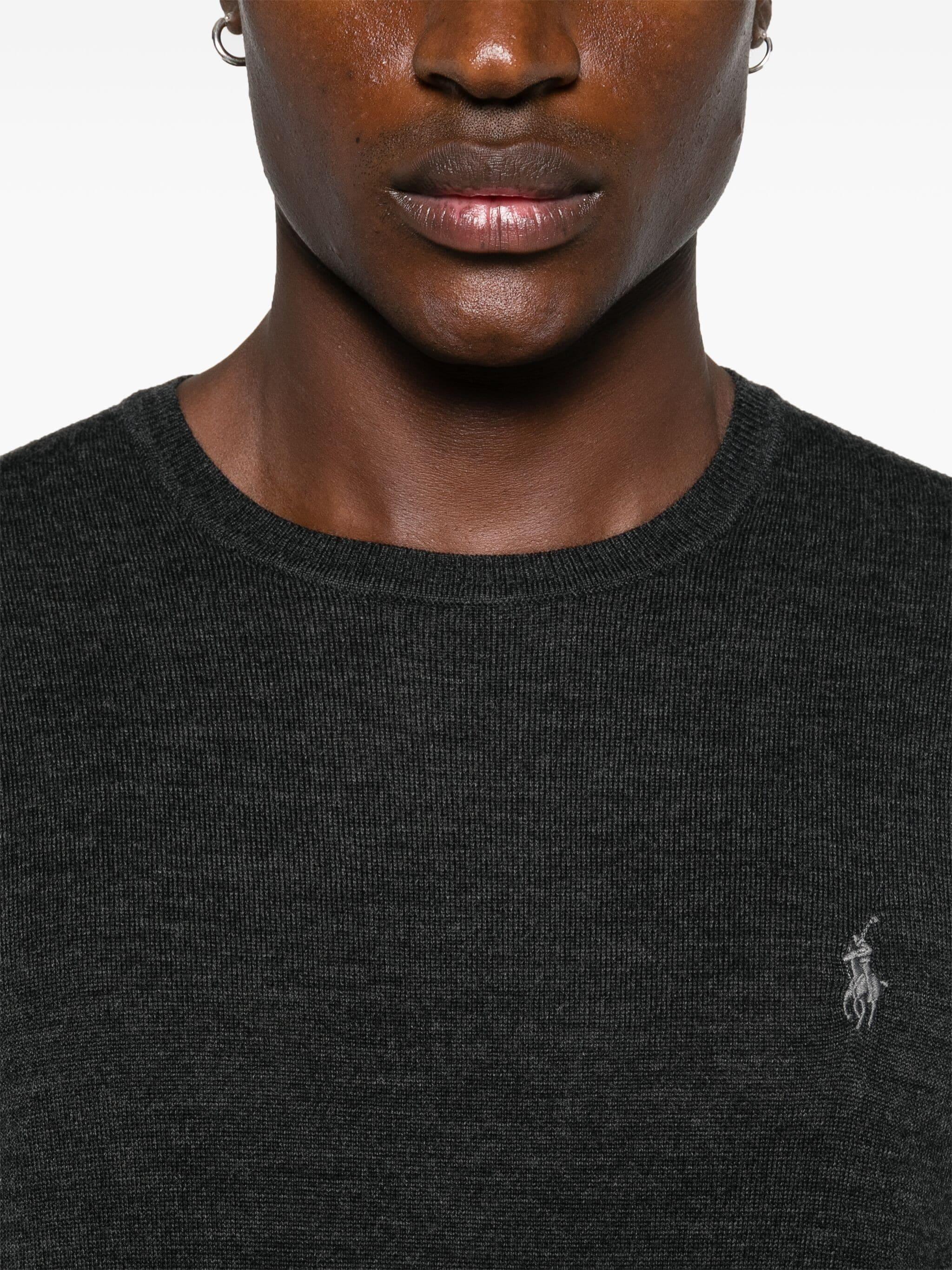Maglia uomo in lana con collo a giro