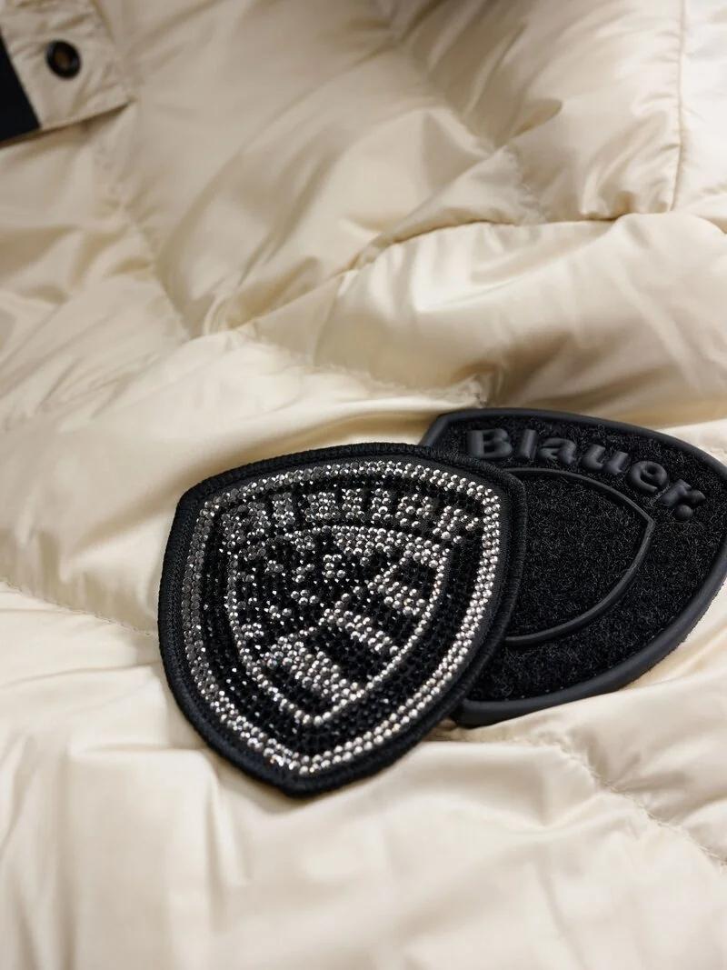 PIUMINO LUNGO CON PELLICCIA KRISTIN<BR/> BLDK03103 6047/907GG BLAUER