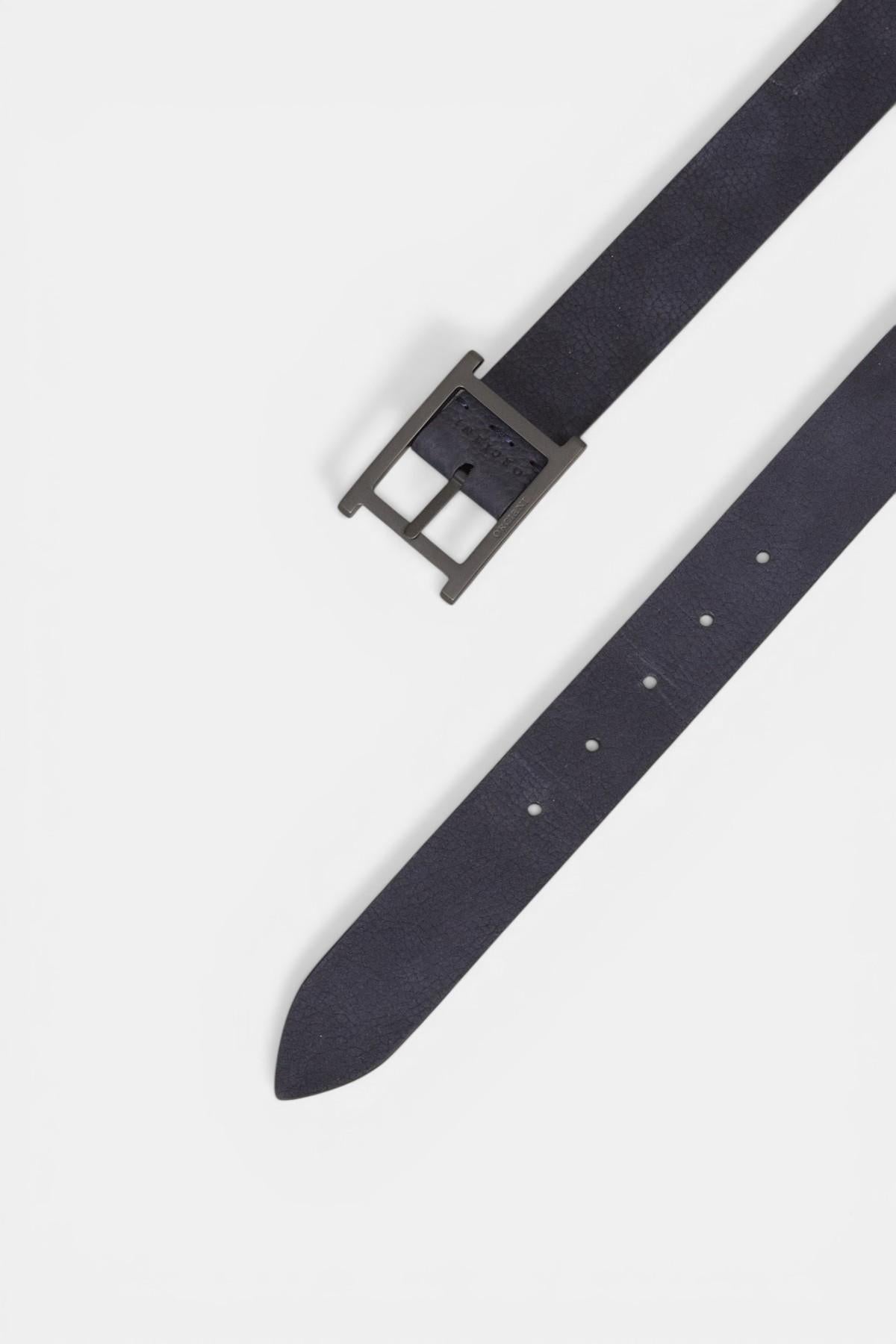 Cintura reversibile nera U08364NBD BLU/NERO ORCIANI