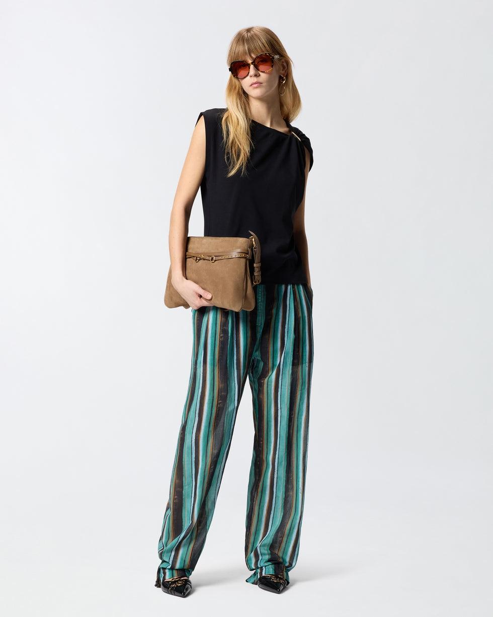 Top con dettaglio dorato<BR/> 106478A35D Z99 PINKO