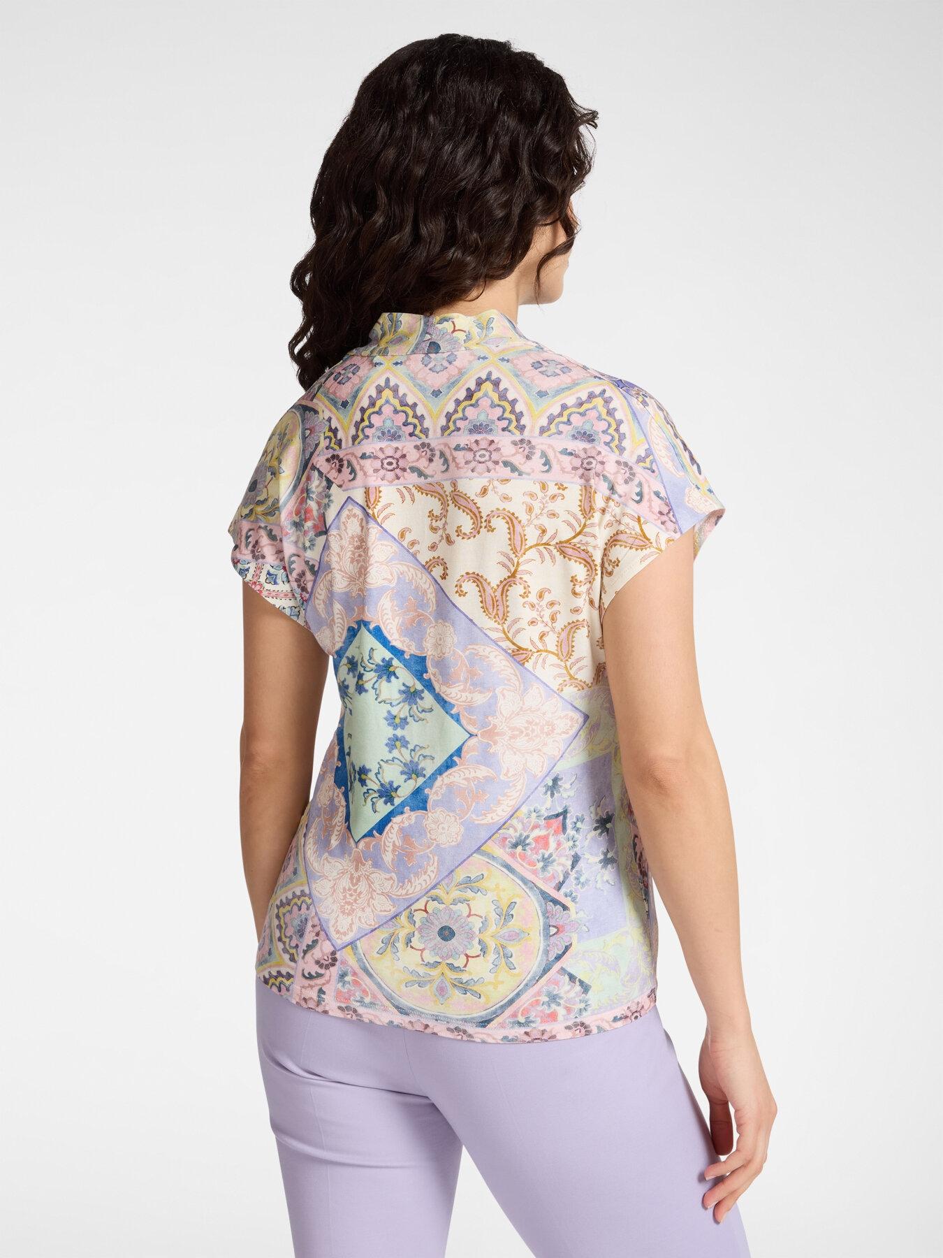 T-shirt stampata in viscosa<BR/> G098Z000619N 01 ELENA MIRO