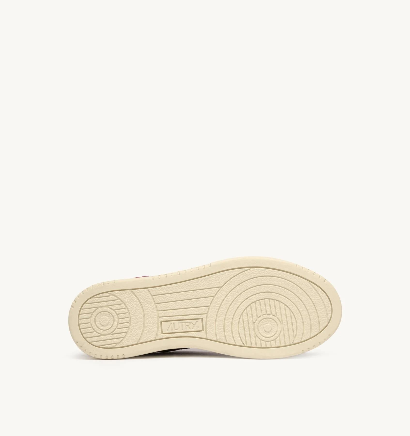 SNEAKERS DALLAS LOW 'FLORAL' IN SUEDE BROWN<BR/> ADLW EY03 AUTRY ACTION SHOES