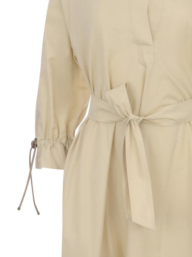 Abito over in popeline di cotone beige MXMMIRTO 013 MAX MARA