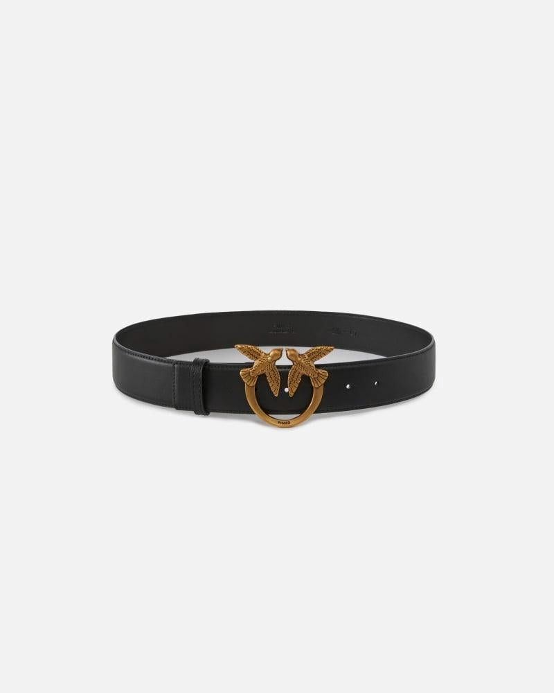 Cintura alta Love Birds in pelle 4cm<BR/><BR/> 100120A0F1 Z99Q PINKO