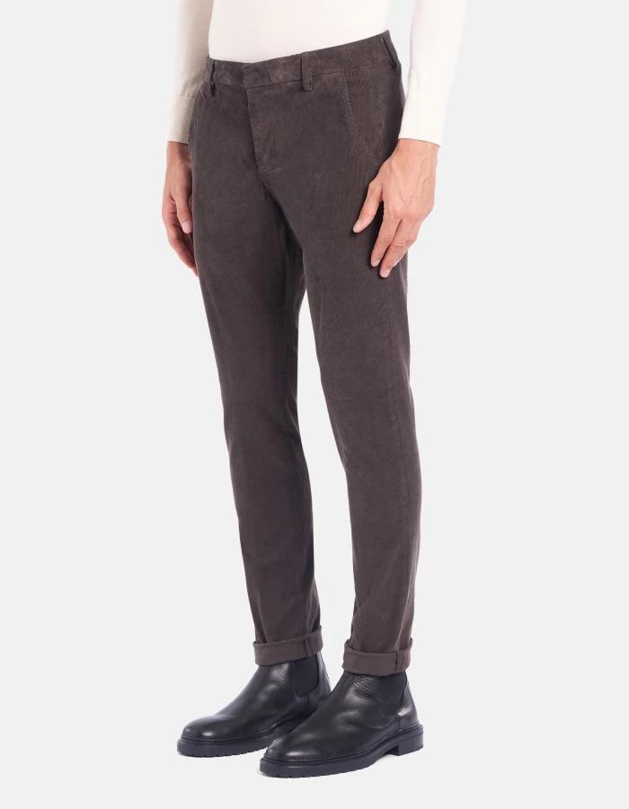 Pantaloni Gaubert slim in velluto a coste<BR/> UP235VS0028PT0 737 DONDUP