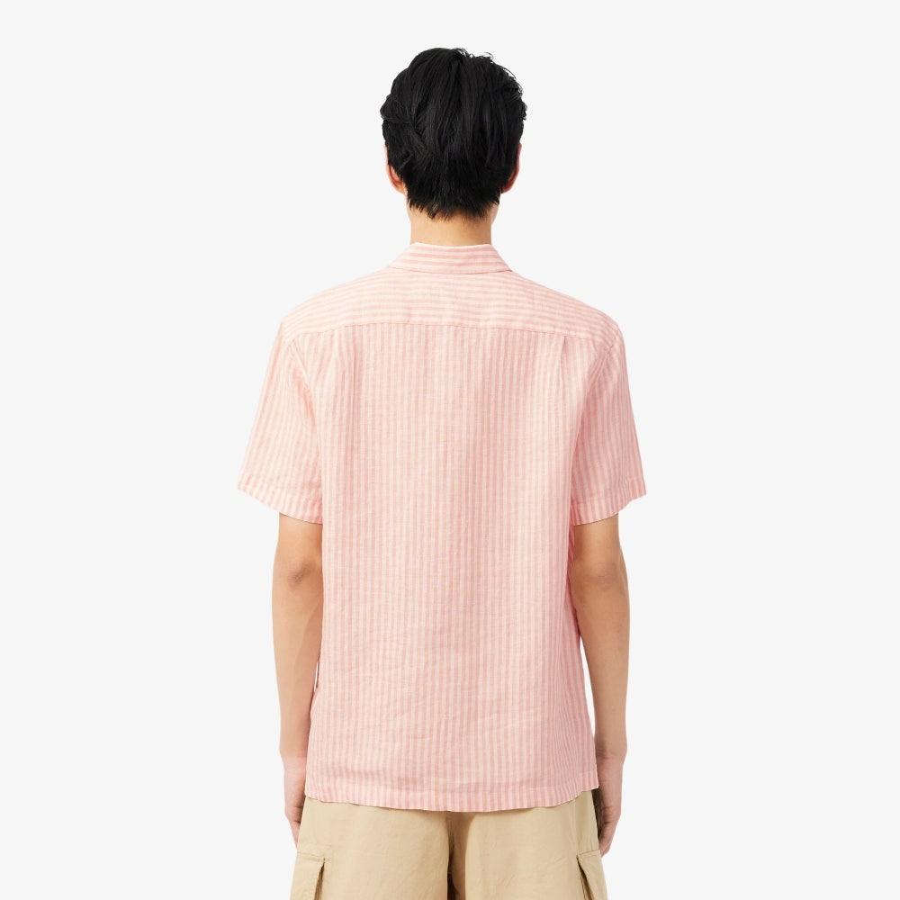 Camicia in lino a maniche corte CH8061 TIM LACOSTE