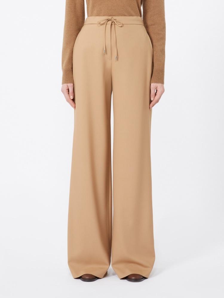 Pantalone a coulisse in saglia di lana<BR/> DENARO 012 MAX MARA STUDIO