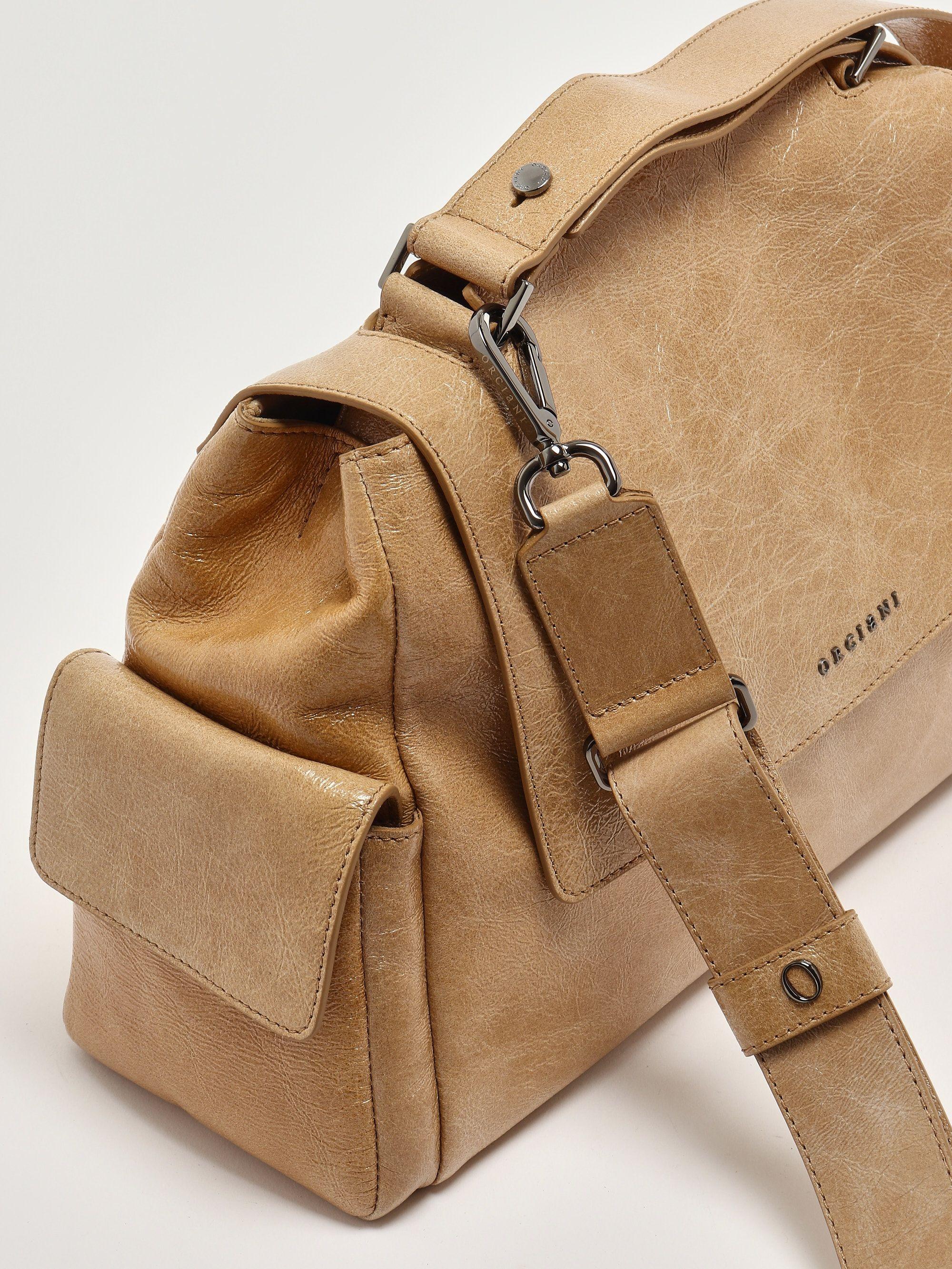 Borsa Sveva Stark Midi a spalla in pelle con tracolla BT2006STK BISCOTTO ORCIANI