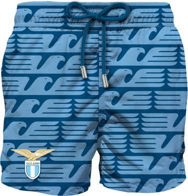 Costume uomo in poliestere con stampa ss Lazio