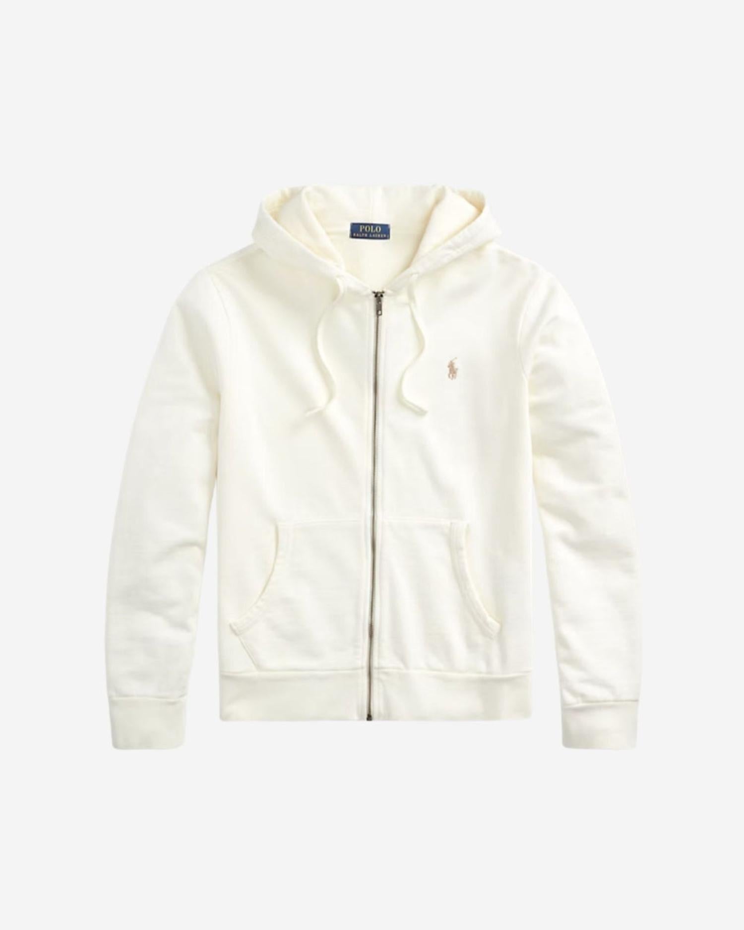 Felpa in misto cotone con zip e cappuccio 710916692 003 RALPH LAUREN