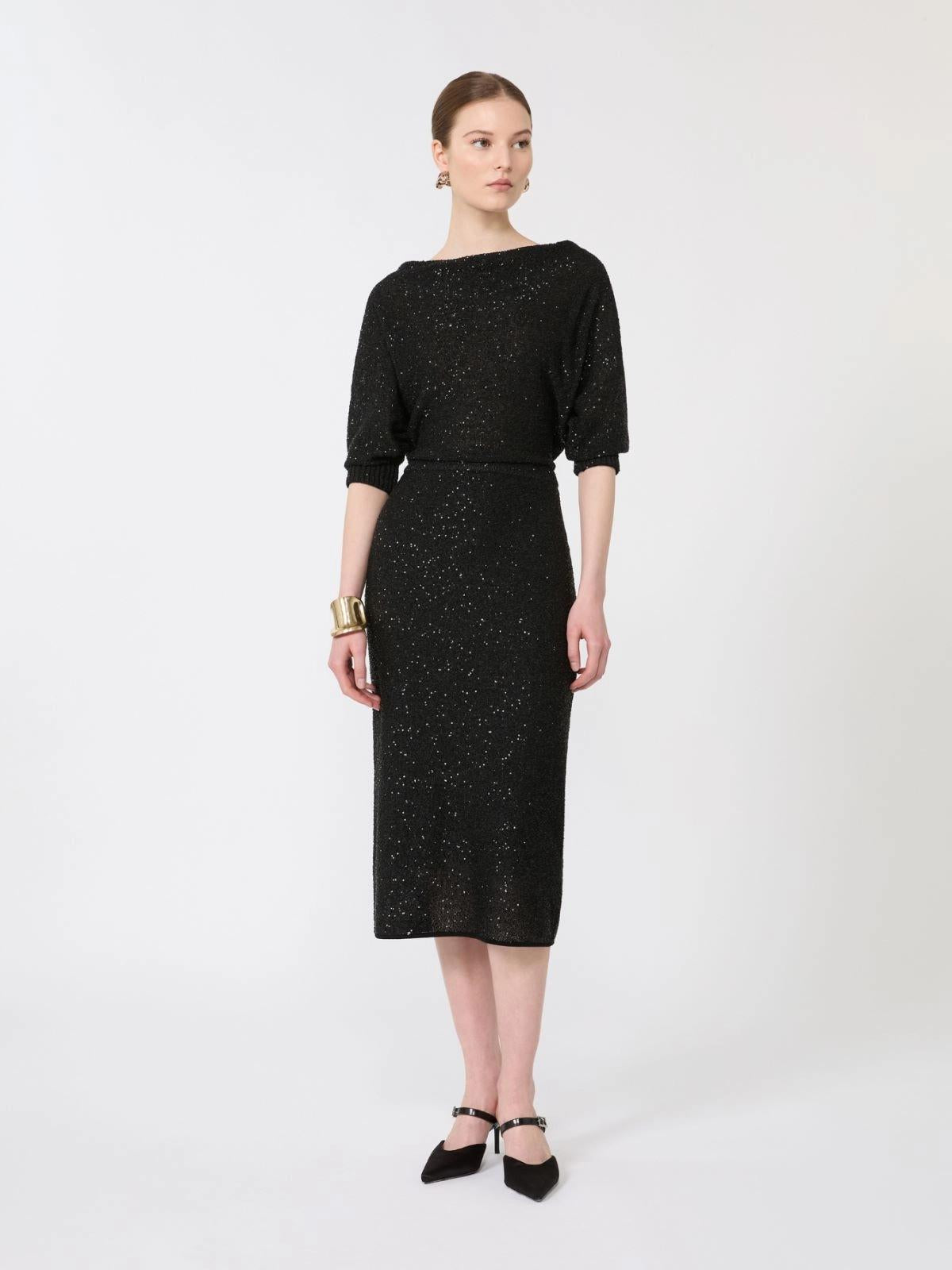 MSEGETTO<BR/>Abito in filato di viscosa e paillette MSEGETTO 001 MAX MARA STUDIO
