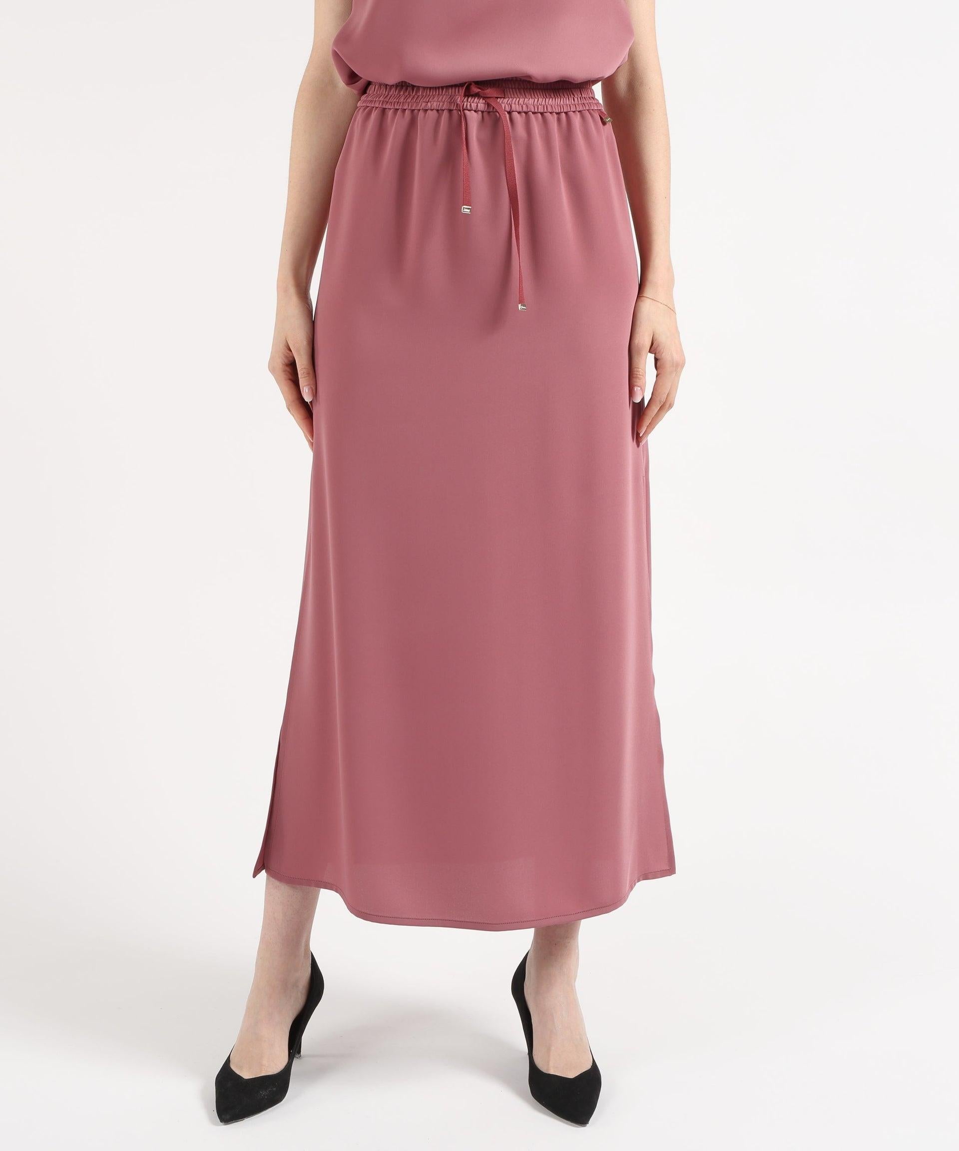 HERNO Gonna midi in raso<BR/> GN000024D12875S 4173 HERNO