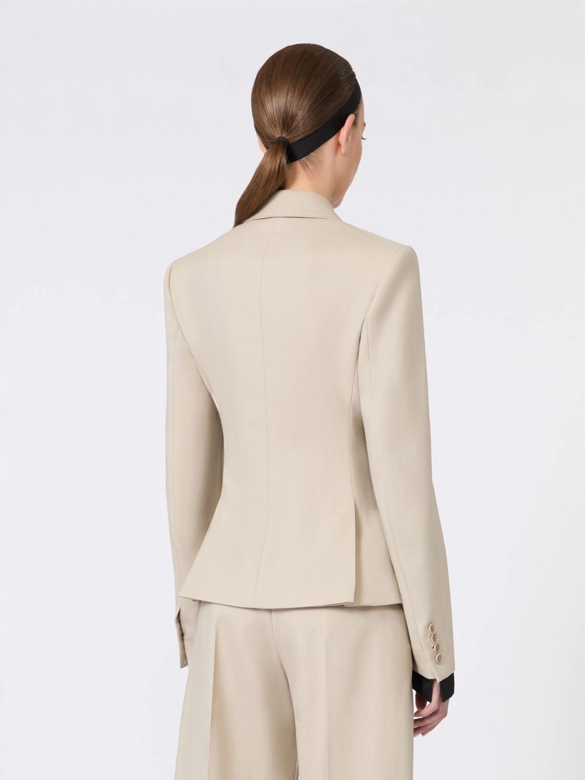 Blazer doppiopetto in lana, mohair e seta - Sabbia<BR/> MXSPLACIDO 006 MAX MARA SFILATA