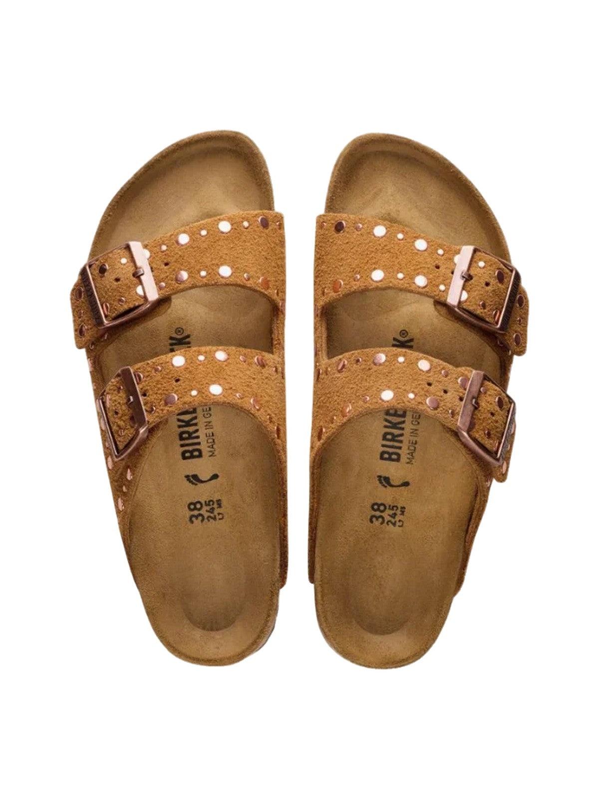 Ciabattai Arizona Rivet in camoscio 1031731ARIZONA MINK BIRKENSTOCK