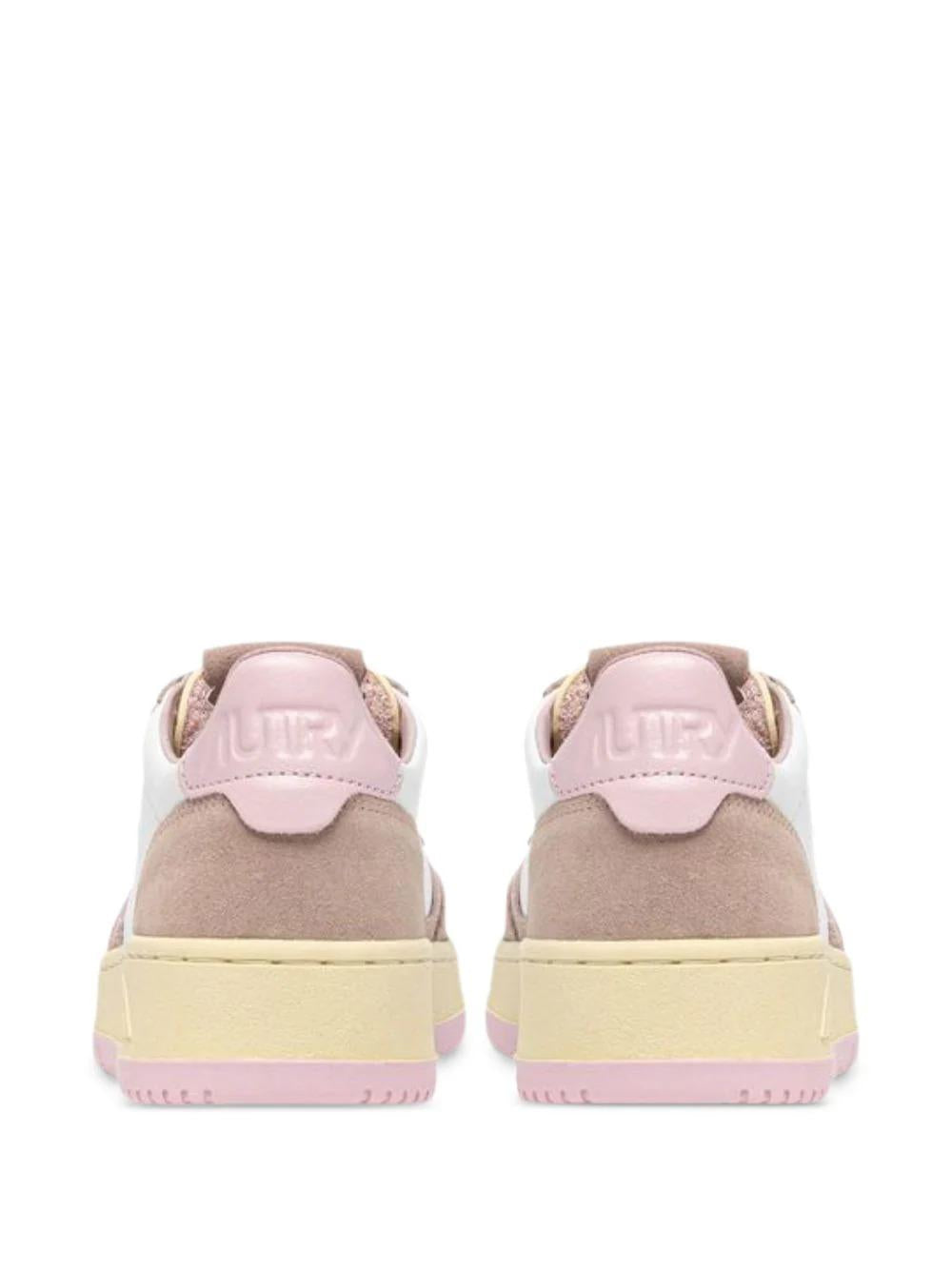 Sneakers medalist rosa e bianco AULW BW01 AUTRY ACTION SHOES