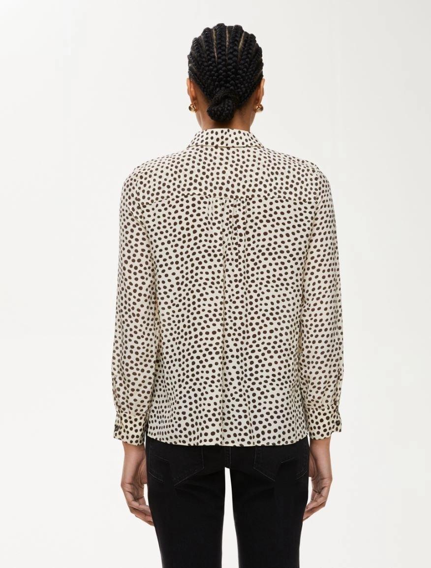 Camicia in seta stampata VULCANO 004 IBLUES