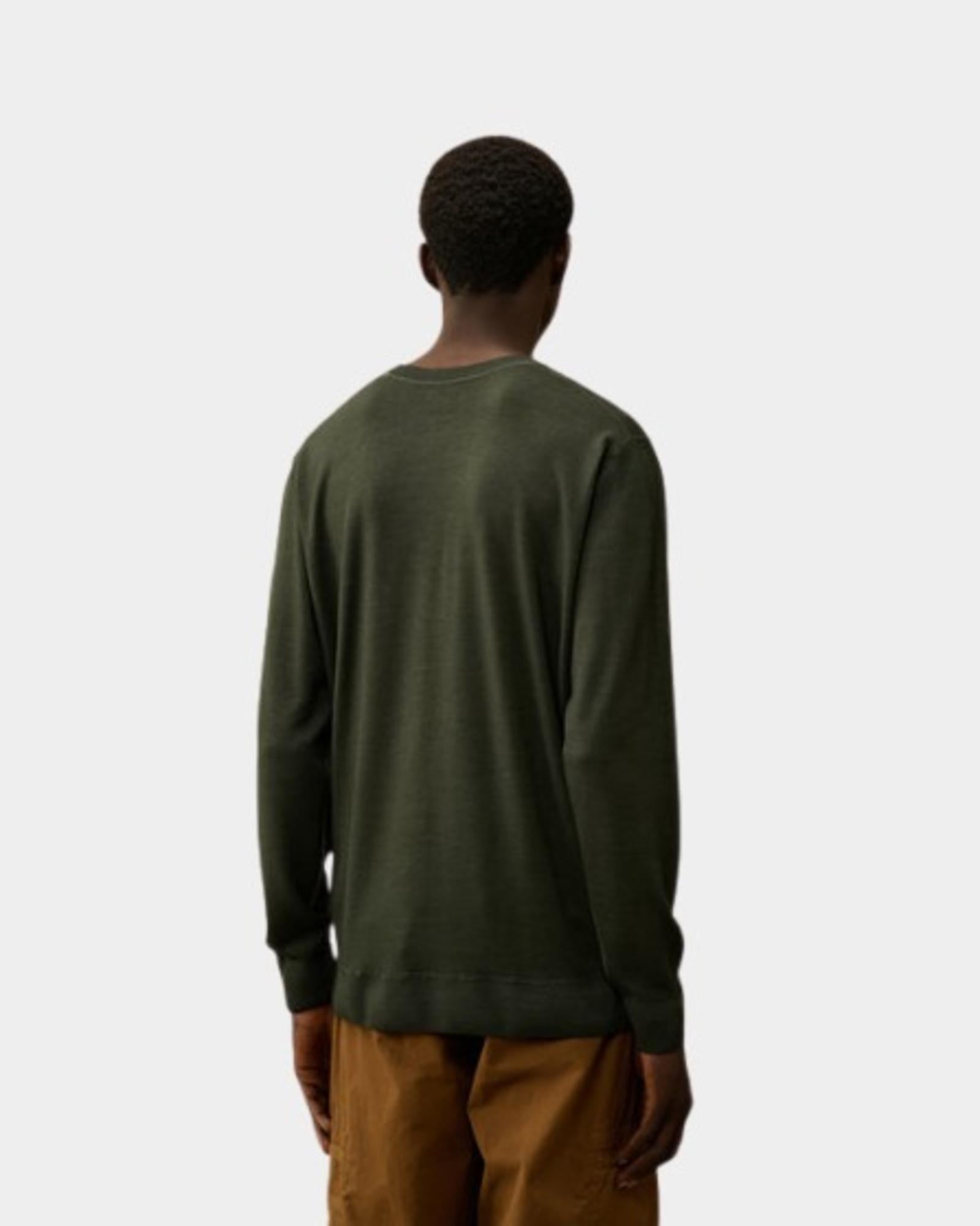 Maglia girocollo uomo in lana merinos
