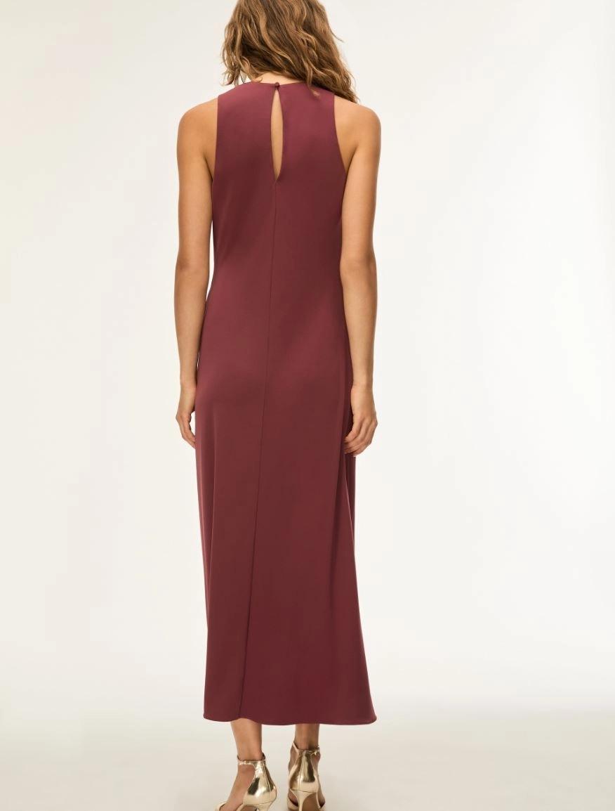 ABITO DRAPPEGGIATO<BR/>Bordeaux IBLSALMONE 001 IBLUES