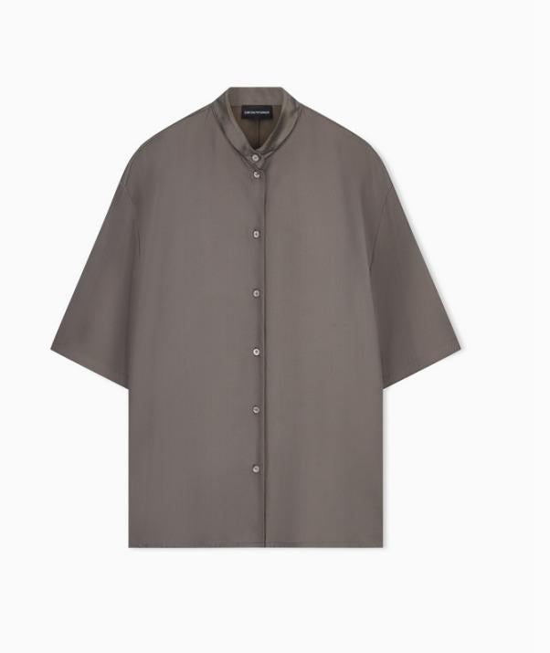 Blusa rasata in viscosa EW003621AF21547 U6128 ARMANI