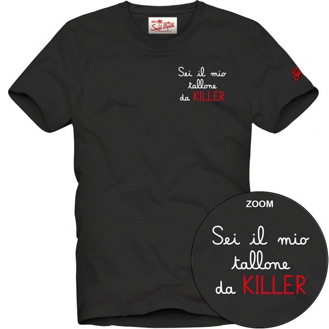 T-shirt Portofino in jersey di cotone classic fit con ricamo