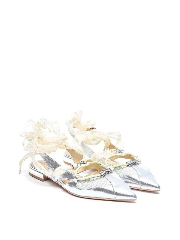 Ballerine slingback con lacci SD0547P049 ZZF PINKO