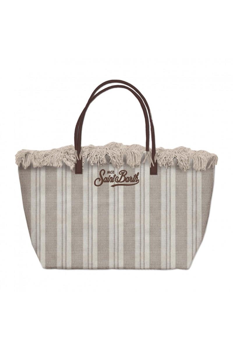 SAINT BARTH CITY BAG MID FRINGE CBMF001 00589L MC2 SAINT BARTH
