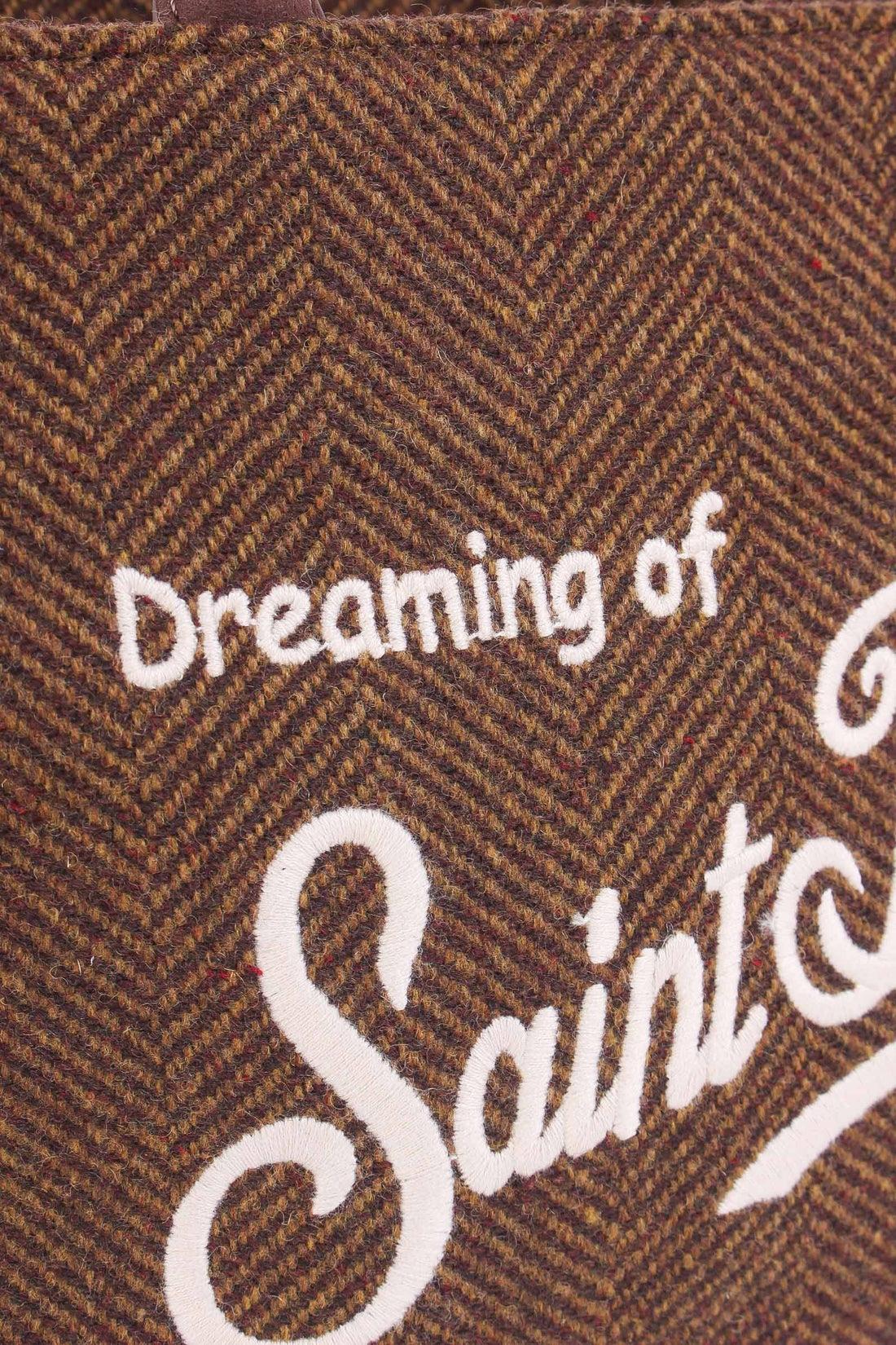 Borsa a mano Colette Wool in misto lana spigata COL0029 01352I MC2 SAINT BARTH