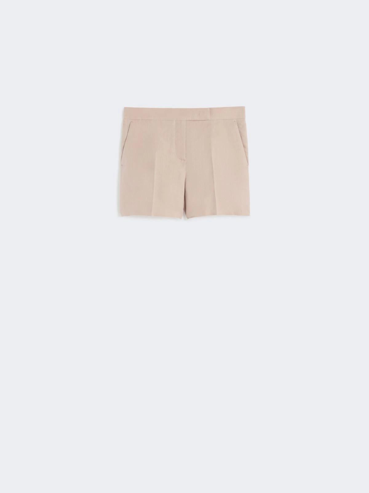 Short in tela di lino - Cammello MXSAEROSI 003 MAX MARA SFILATA