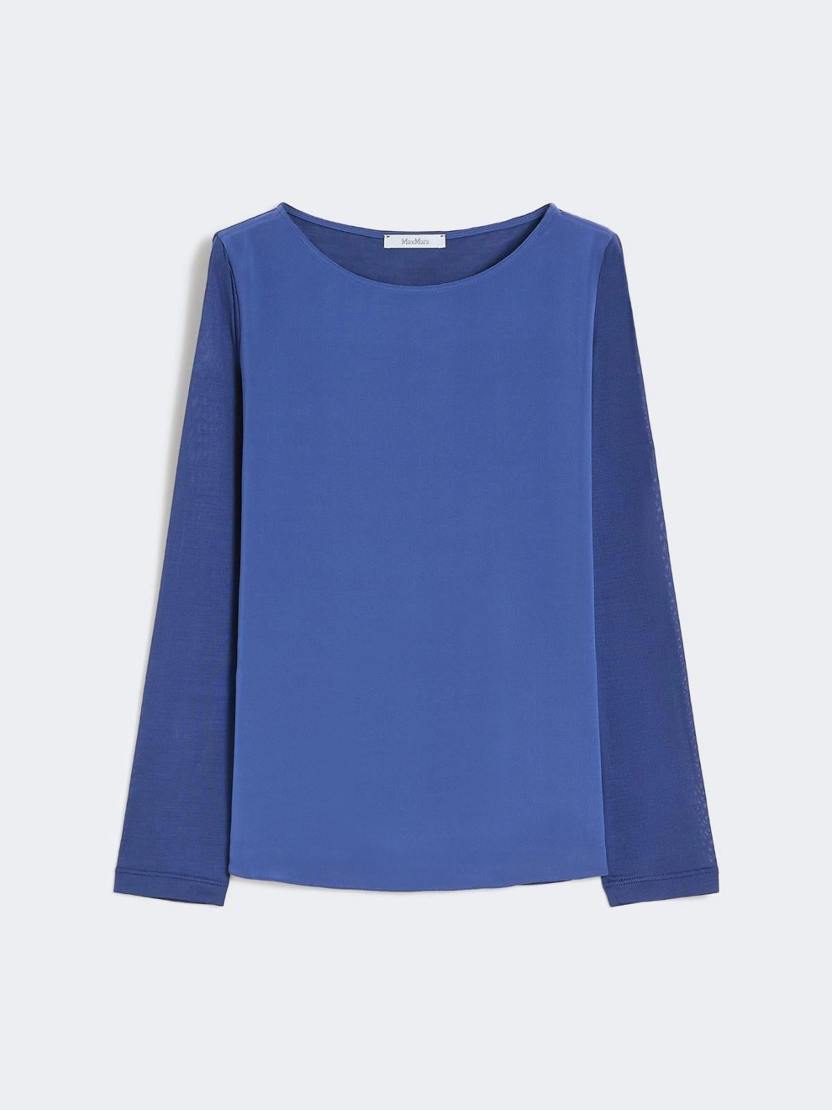 MXPEFEDRA<BR/>T-shirt in crêpe de Chine di seta e jersey MXPEFEDRA 001 MAX MARA
