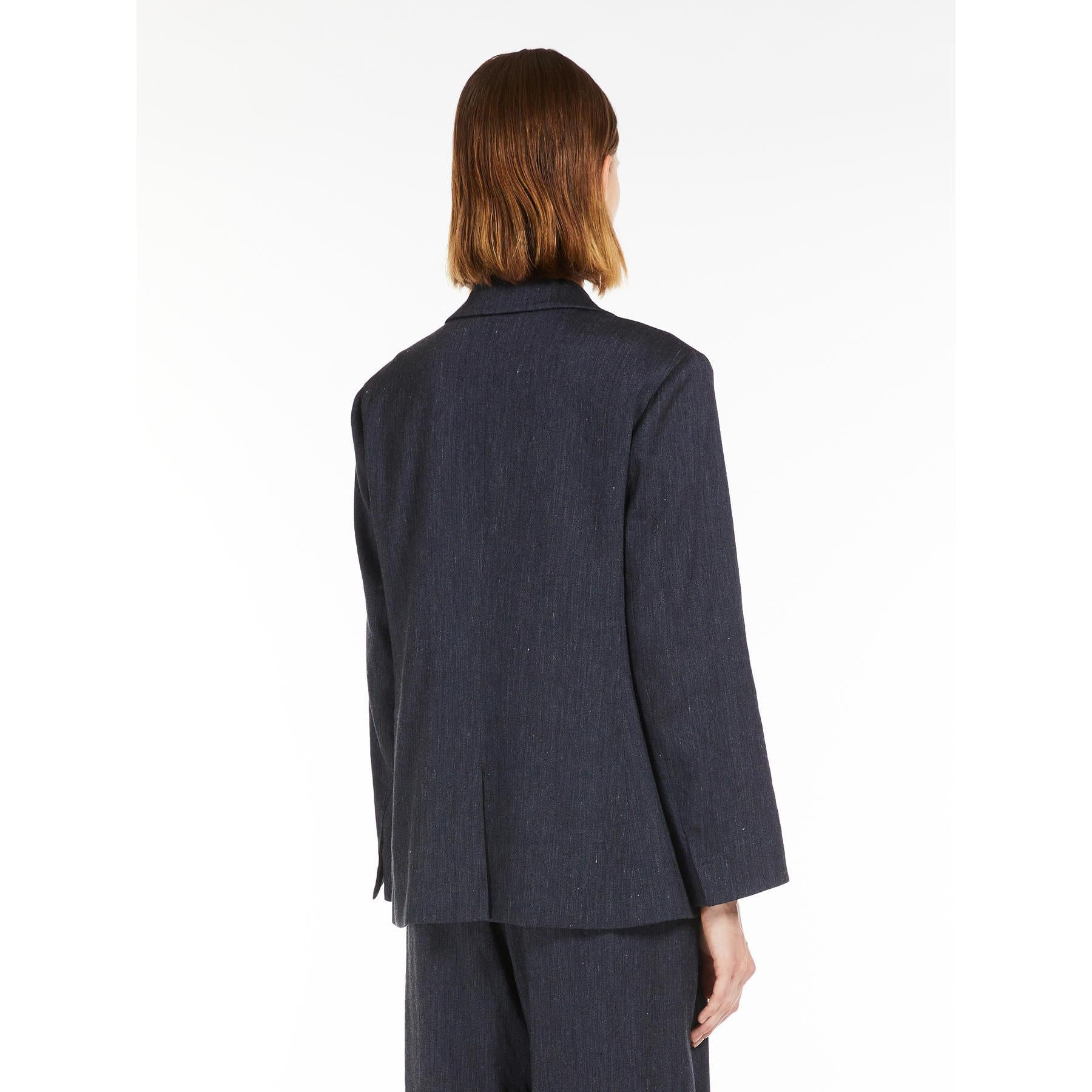 Giacca donna in lino effetto denim DERNA 001 S MAX MARA