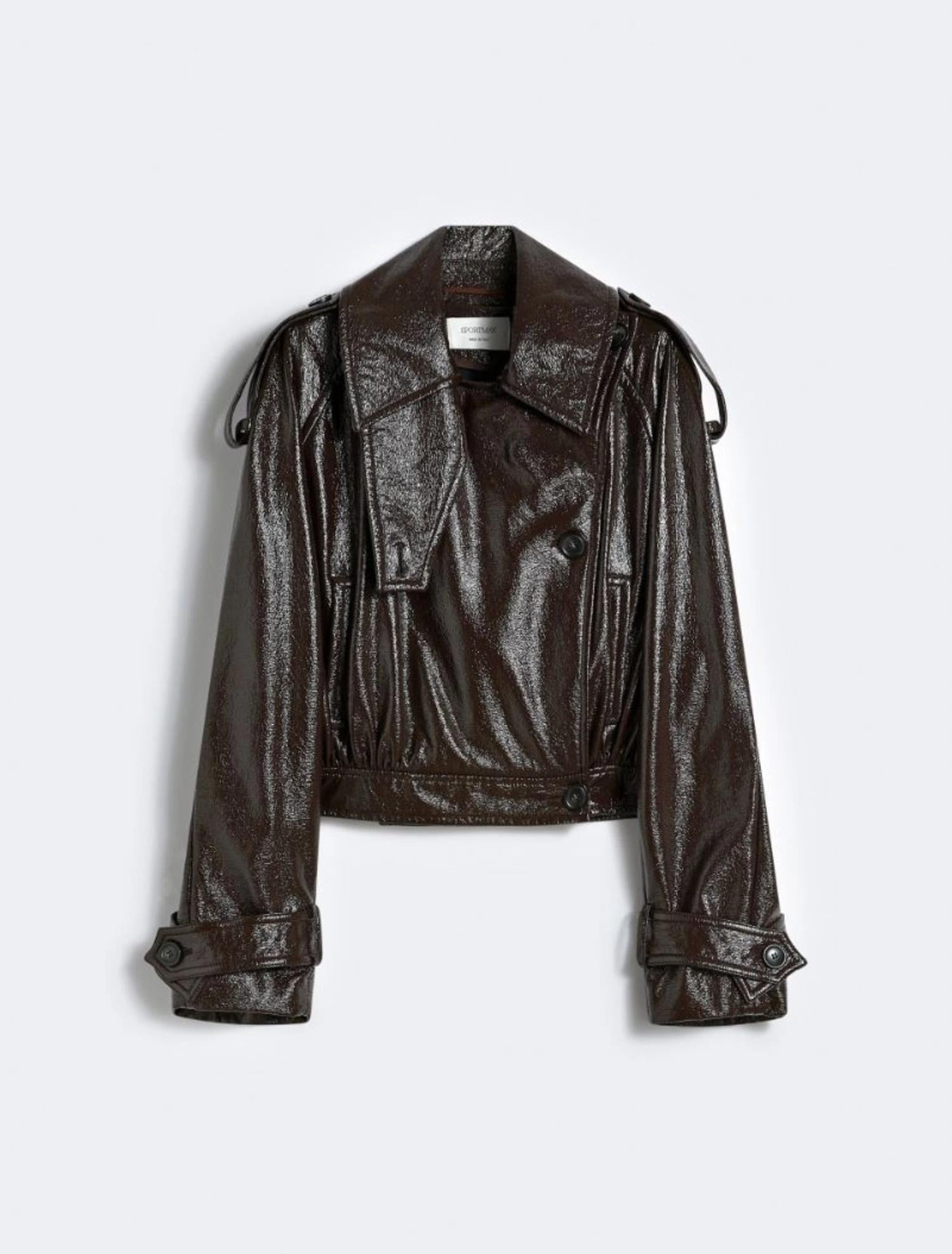 Trench corto effetto vernice BETA1234 002 SPORTMAX