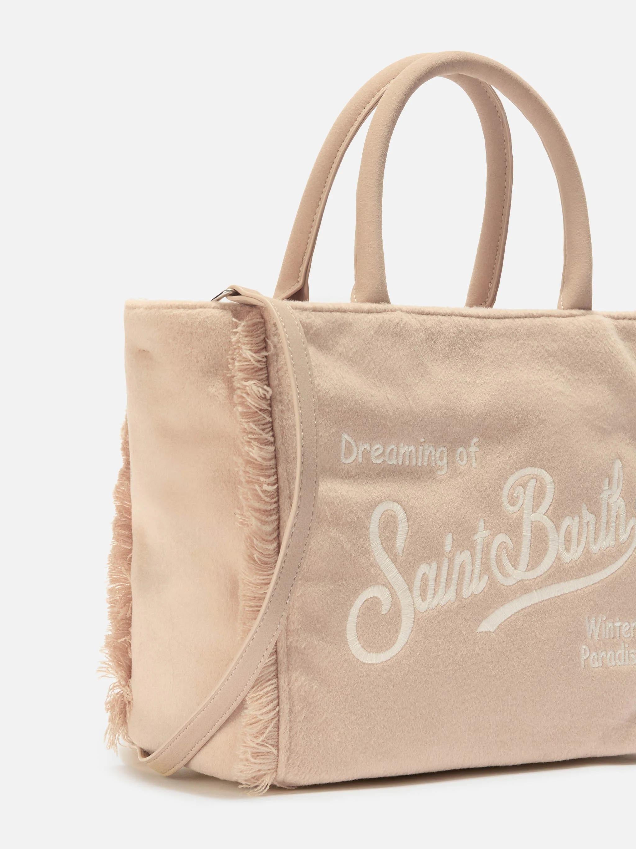 Borsa Colette Felt in misto lana beige COL0037 00296I MC2 SAINT BARTH