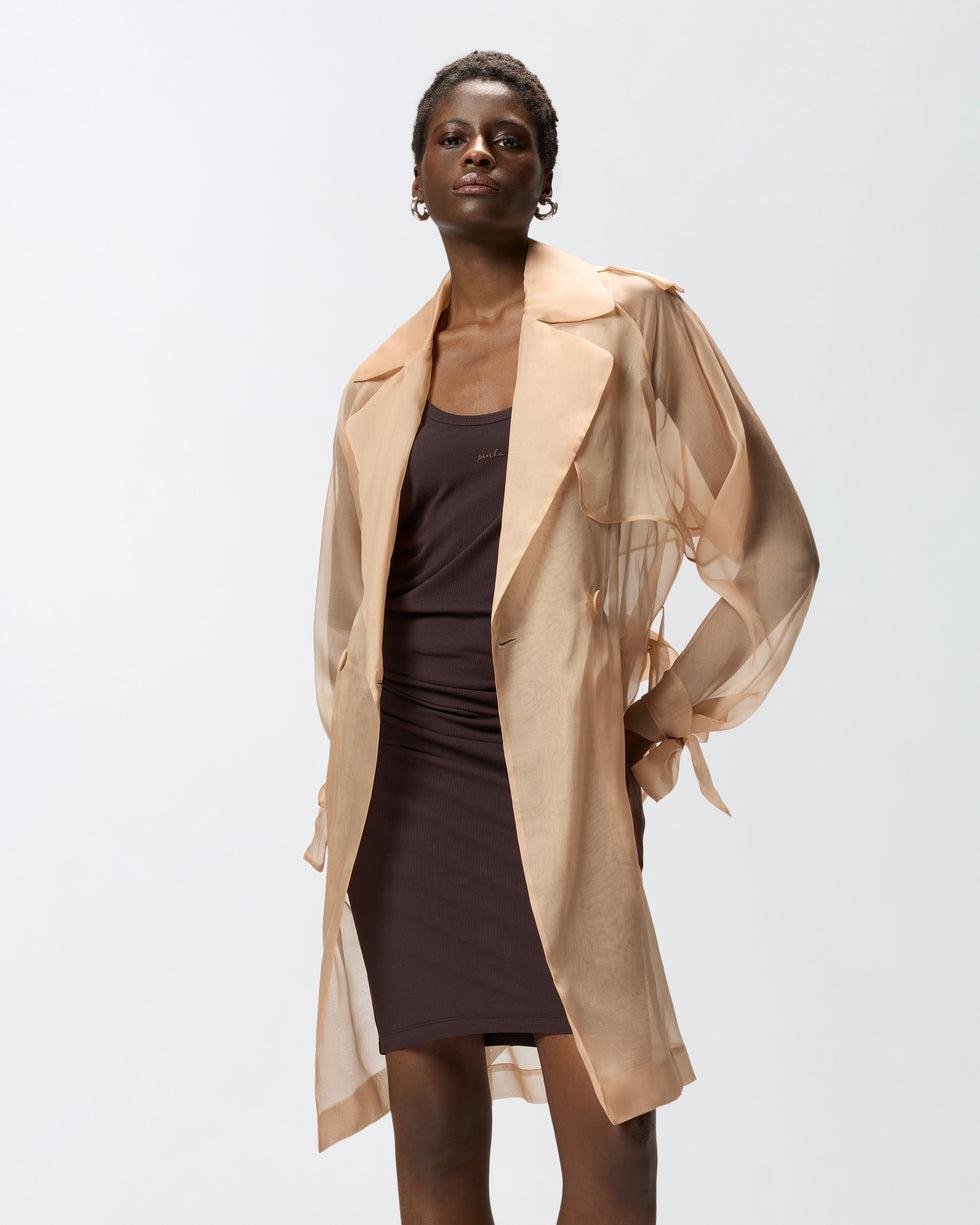 Trench in organza di seta<BR/> 106614A2DJ Q35 PINKO