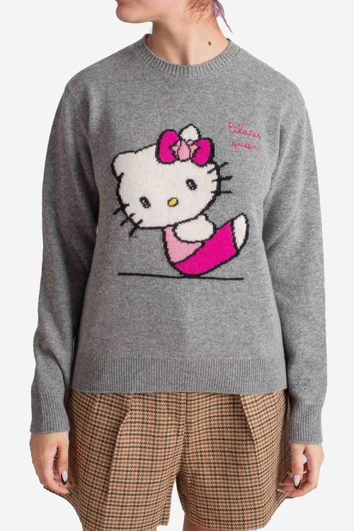 Maglia Donna Hello Kitty "Pilates Queen"<BR/> QUE0010 00466I MC2 SAINT BARTH