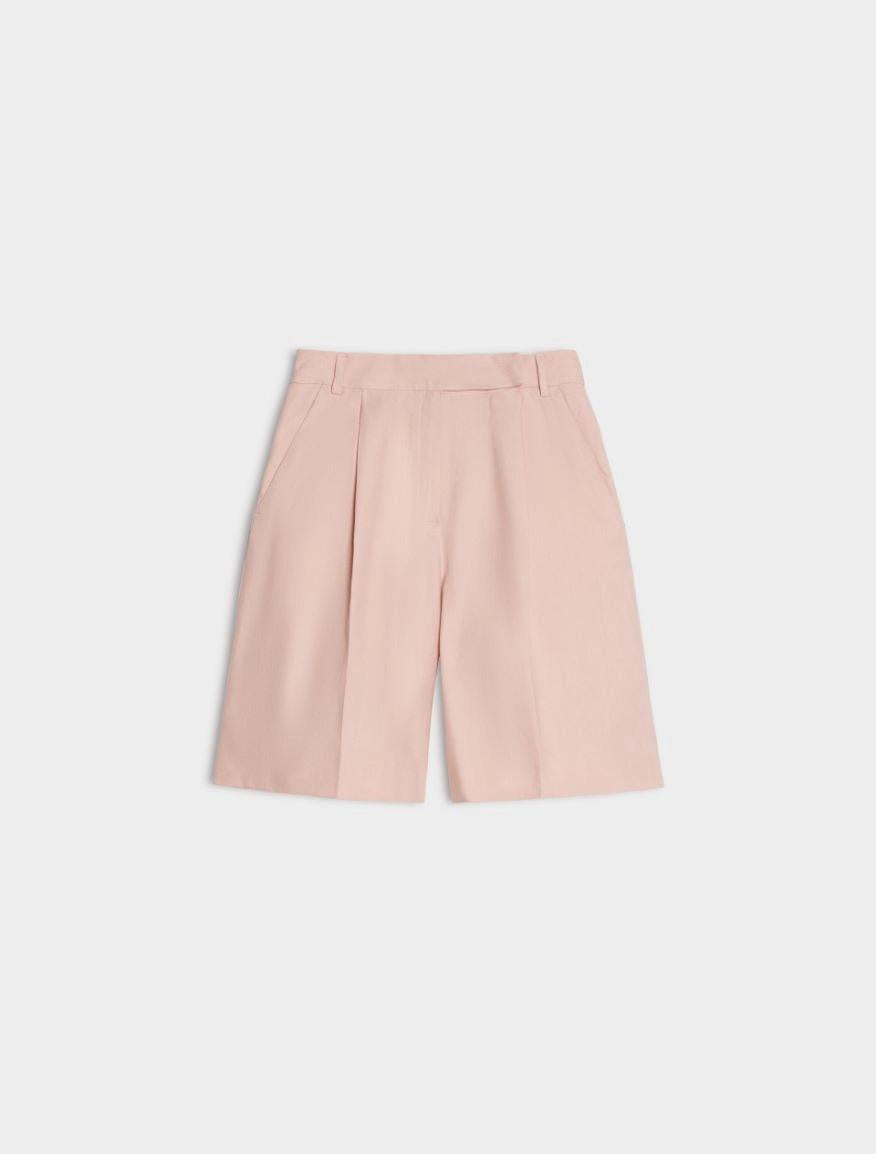 BERMUDA SHORTS IN MISTO LINO IBLCOCCOLE 002 IBLUES